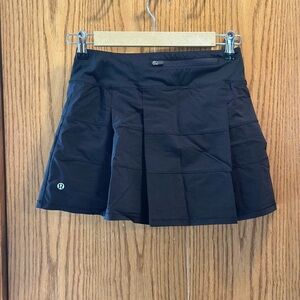 lululemon Black Pleated Athletic Skirt Women's XS
